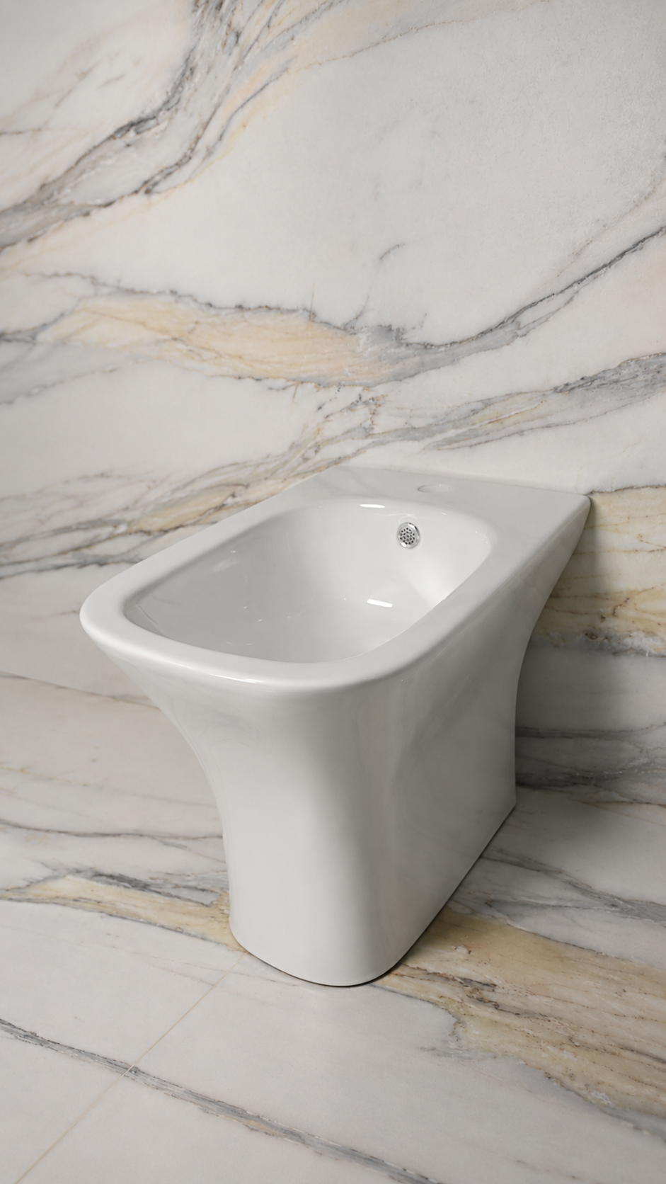 Bidet dyshemeje Isvea Infinity, i bardhë - Figura 2