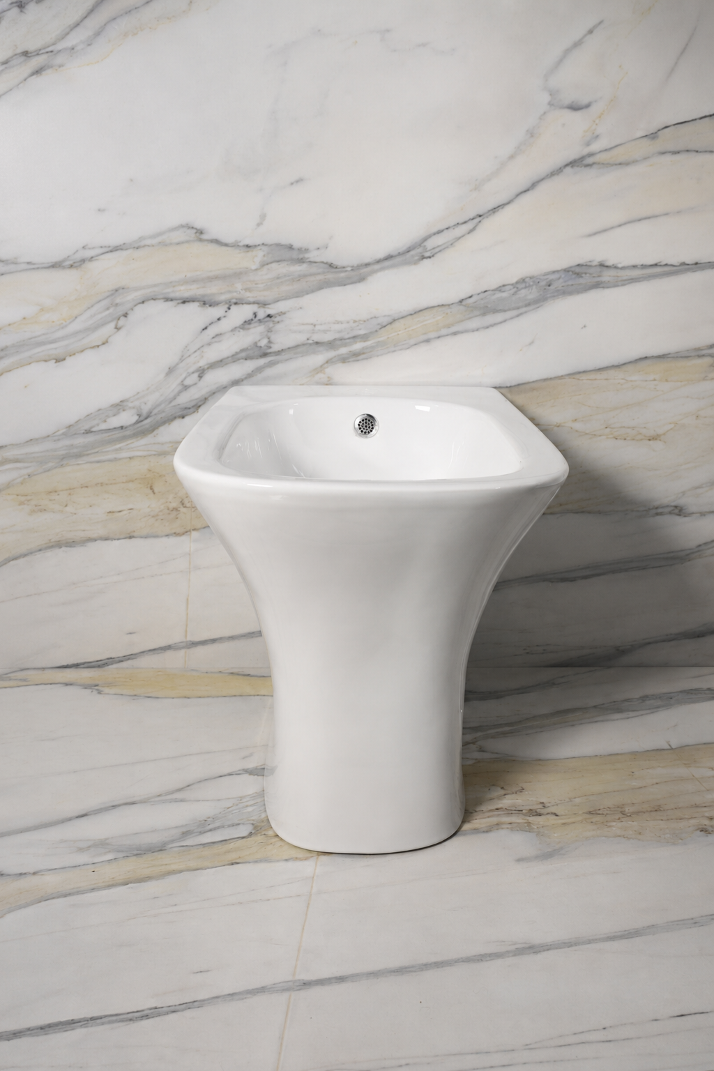Bidet dyshemeje Isvea Infinity, i bardhë - Figura 4