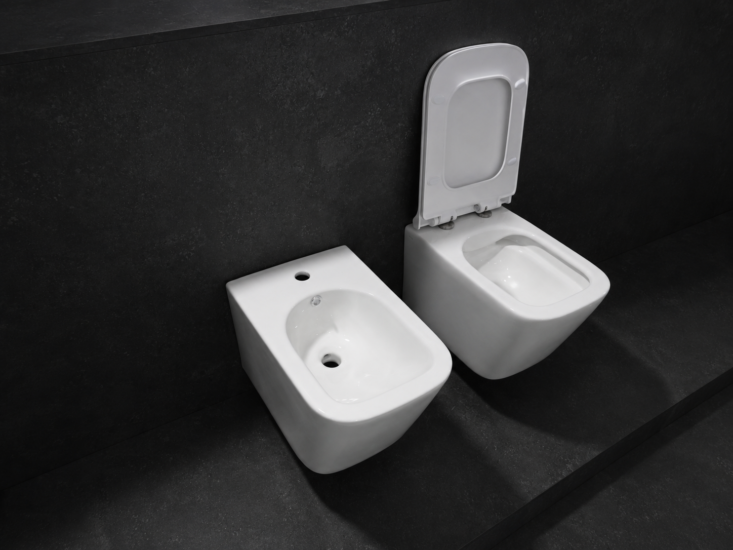 Set tualeti i varur Idevit Halley me WC dhe bide të bardhë - Figura 4