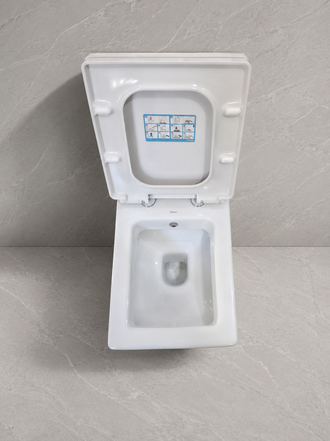 WC e varur Turkuaz City Rimless me bidet të integruar dhe kapak soft-close - Figura 3