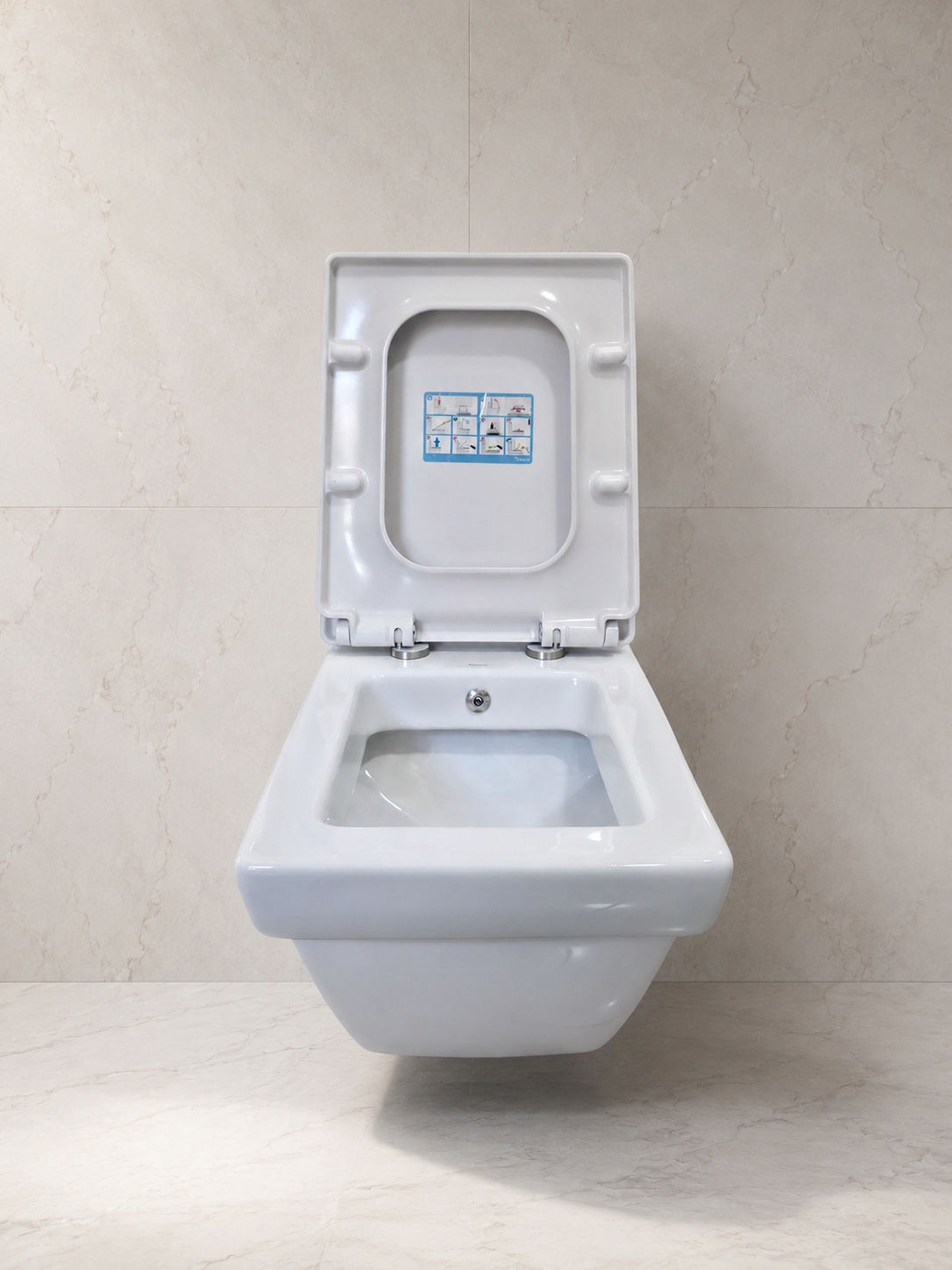 WC e varur Turkuaz City Rimless me bidet të integruar dhe kapak soft-close - Figura 2