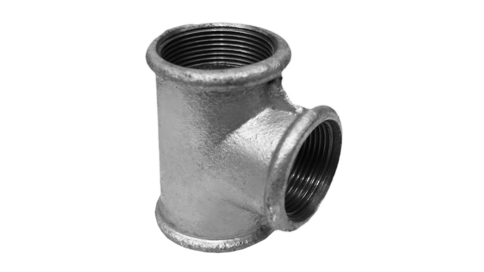 Ti zingato i reduktuar 1-1/4x3/4x1-1/4" femër 90°