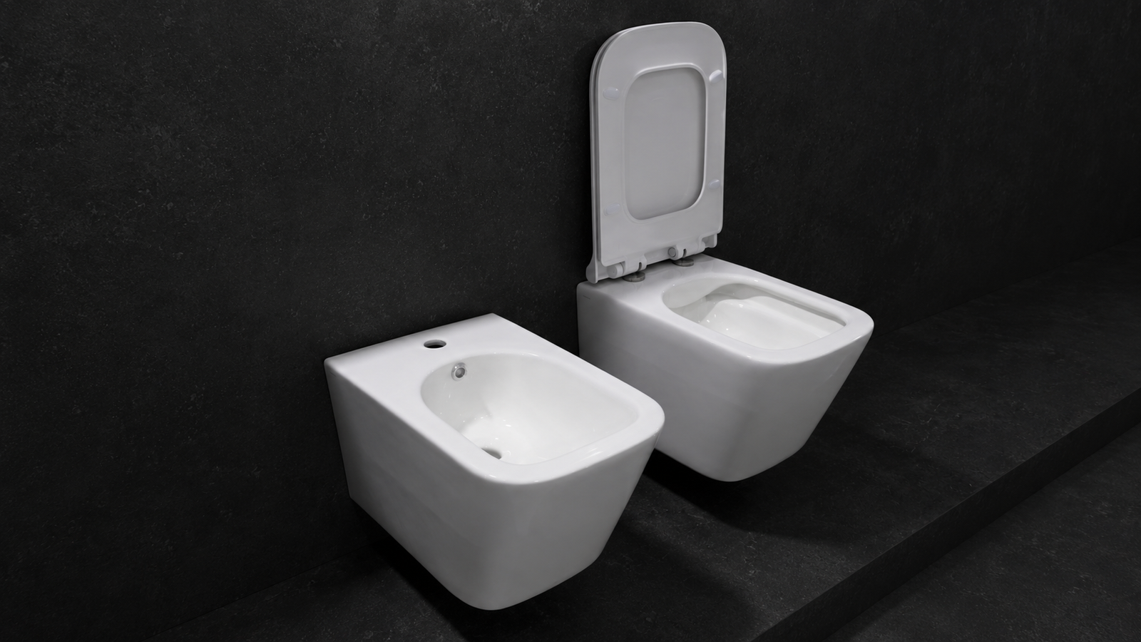 Set tualeti i varur Idevit Halley me WC dhe bide të bardhë - Figura 5