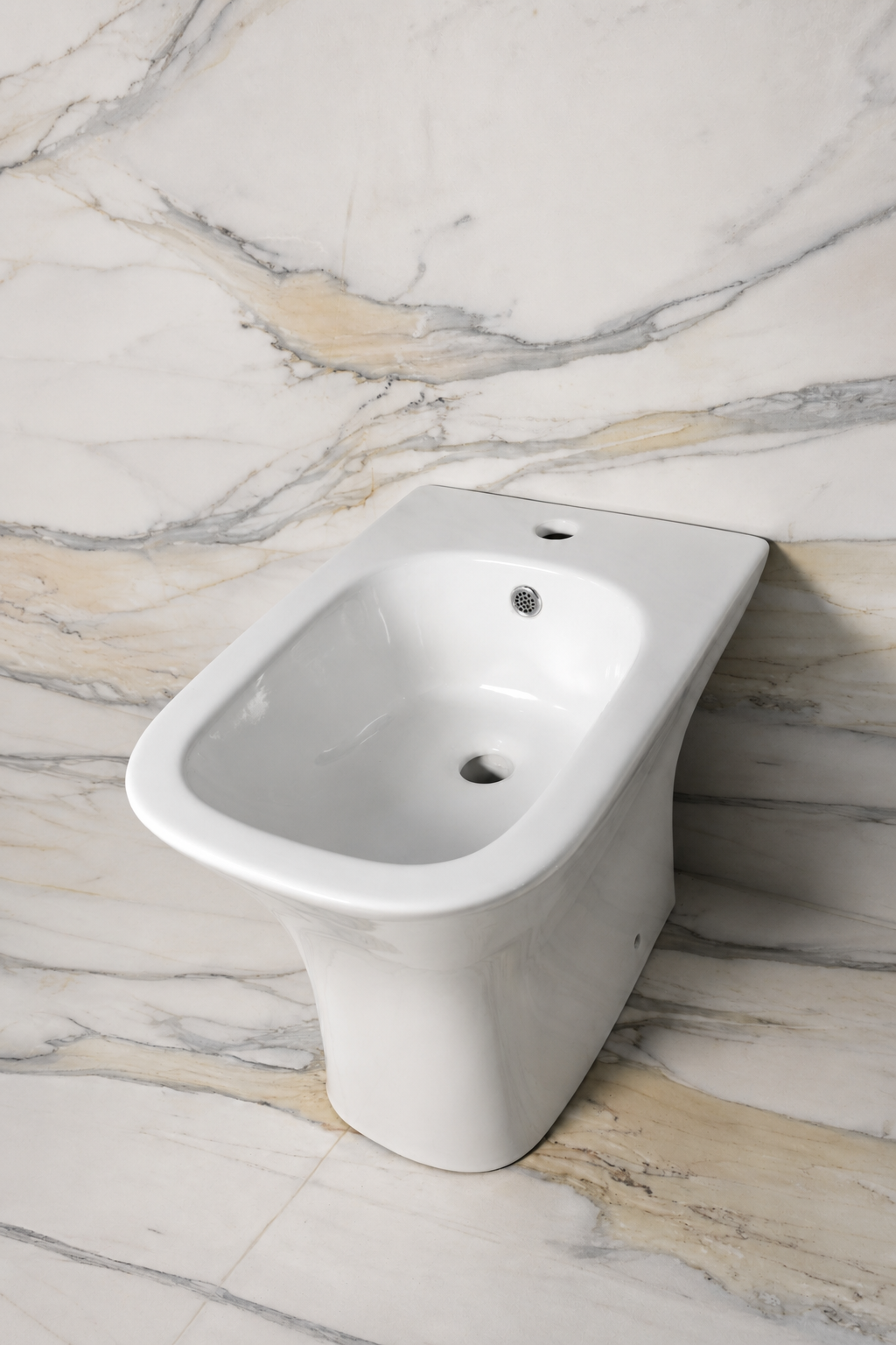 Bidet dyshemeje Isvea Infinity, i bardhë - Figura 3