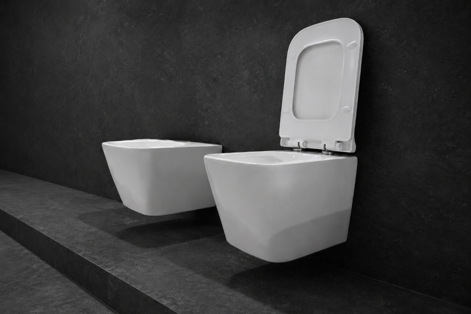 Set tualeti i varur Idevit Halley me WC dhe bide të bardhë - Figura 2