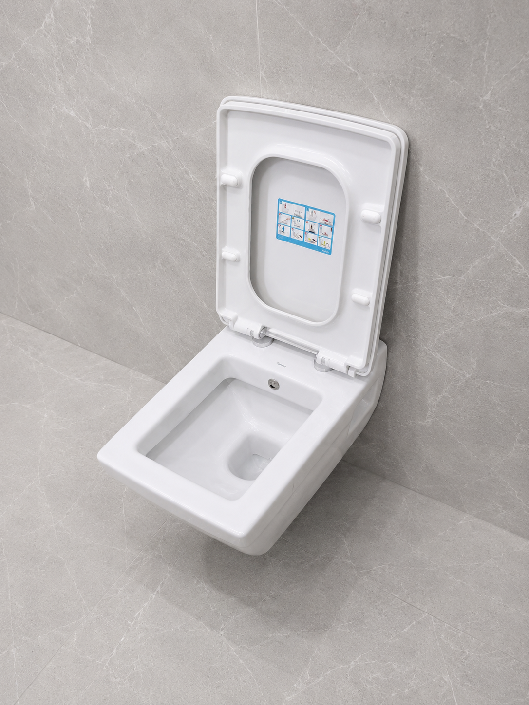 WC e varur Turkuaz City Rimless me bidet të integruar dhe kapak soft-close - Figura 6