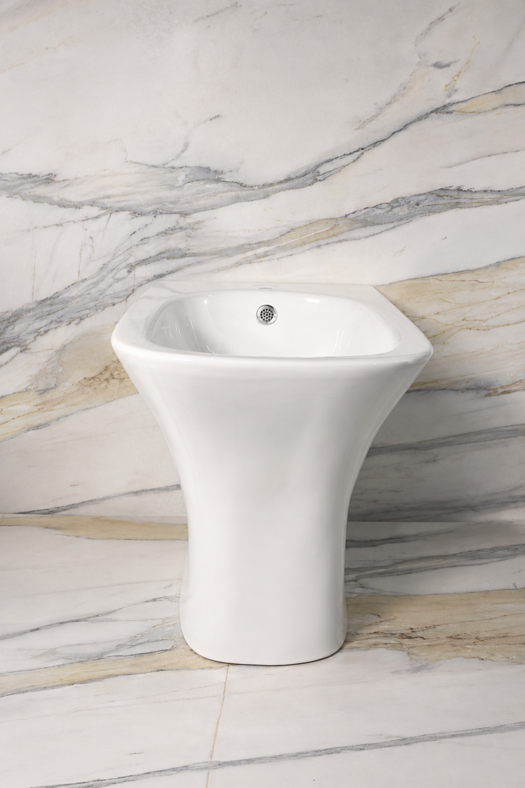 Bidet dyshemeje Isvea Infinity, i bardhë - Figura 6